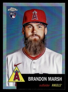 2022 Topps Chrome Platinum #203 Brandon Marsh Rookie Refractor ANGELS - Picture 1 of 2