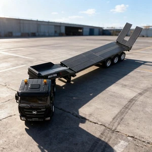 Huina 1318 1:18 RC Tractor Truck with Flatbed Trailer 9CH Remote Control Toysn4q - Picture 1 of 10