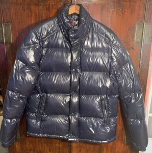 MONCLER puffer DOWN jacket EVER GIUBBOTTO dark Blue size 5 coat MEN - Picture 1 of 24