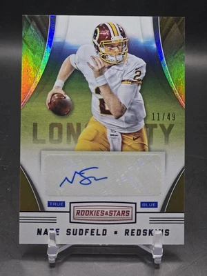 NATE SUDFELD 2016 PANINI ROOKIES & STARS TRUE BLUE LONGEVITY AUTO RC #/49 - Image 1 of 3