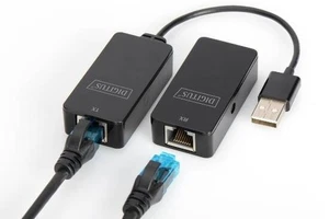 ESTENSORE DI LINEA USB 2.0 FINO A 50 MT. TRAMITE CAVO RETE CAT 5E CON ALIMENTATO - Foto 1 di 4