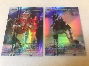 LOT 2 -1999 FINEST PROMINENT FIGURES REFRACTORS STEVE YOUNG /5084 ANDERSON/2105 - Picture 1 of 5