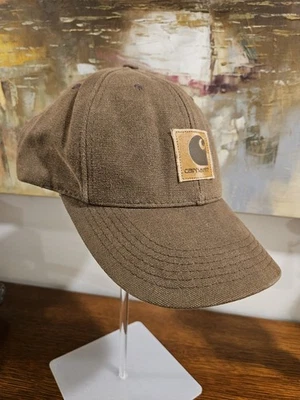 Gorra de béisbol Carhartt de lona nueva sin etiquetas 100 % algodón ajustable marrón hecha en EE. UU. Foto 1 de 4