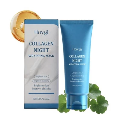 75g Collagen Night Wrapping Mask Brightens Skin Improve Elasticity & Roughness - Image 1 of 4