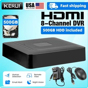 KERUI 8CH Security CCTV DVR Recorder for Surveillance Camera +500G HDD - Picture 1 of 8