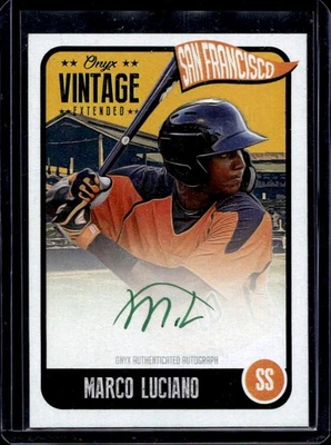 Marco Luciano 2020 Onyx Vintage Green Ink Auto /50 - Image 1 of 2