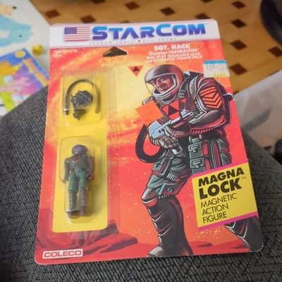 SGT.HACK W/Card Starcom 1986 Coleco Vintage Action Figure - Image 1 of 4