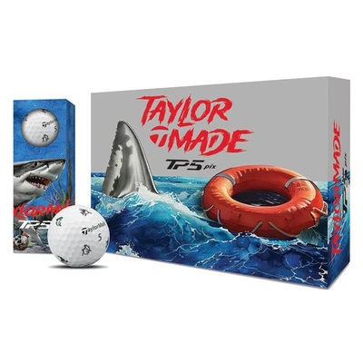 TaylorMade TP5 Pix Sharks Golfbälle 12er Pack LIMITED EDITION