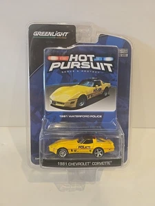 Greenlight Hot Pursuit "1981 Chevrolet Corvette" Waterford Police. Scale 1/64 - Picture 1 of 2
