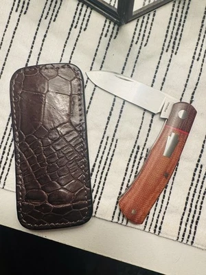 Enrique Pena Custom Spear Point Native Slipjoint Pena AEB-L Steel Handmade - Image 1 of 4