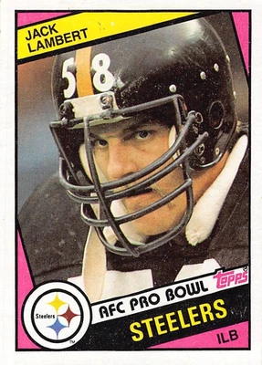 1984 Topps Football Jack Lambert #167 EX+ Pittsburgh Steelers - Image 1 of 2