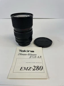 Tokina Camera Lens EMZ RMC f=28~80mm/F3. 8~4.8 67MM for Canon Japan - Picture 1 of 5