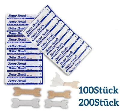 MARKENLOS 2-200 Nasenpflaster Nasenstrips Better Breath Besser Atmen DE Aktionspreis Braun