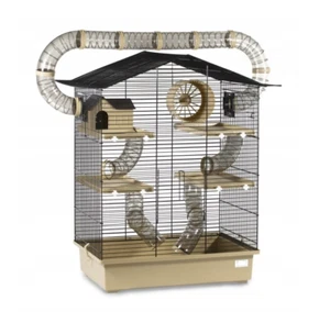 Extra großer Hamsterkäfig kleine Rattenmauskäfige mit Zubehör und Wasserflasche - Bild 1 von 12