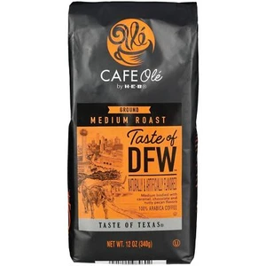 HEB CAFE Ole Medium Roast Ground Coffee, 12 oz, DFW Flavor, (Pack of 3) - Picture 1 of 1