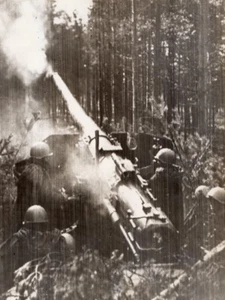 Russland Rote Armee Infanterie Flugabwehrgeschütz WWII WW2 altes Foto 1941 - Bild 1 von 4