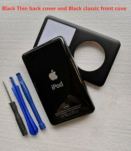 For Apple IPod Classic Black Front Case + Thin Back Cover Replacement Kit - Picture 1 of 3