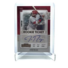 Autographed Jose Rojas 2021 Panini Contenders Baseball Rookie Card in Sleeve