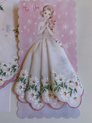 Hermosa Nueva Delicada Tarjeta de Regalo Pañuelo Margarita - ¡Todas las Ocasiones! Foto 1 de 4