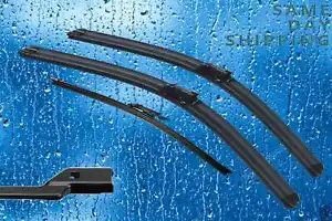 VOLKSWAGEN SCIROCCO 05/2008 - 11/2017 FRONT AND REAR WIPER BLADES SET FITS - Picture 1 of 1