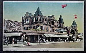 Coney Island Brooklyn NY Surf Avenue & Albermarle Hotel SHIPS FREE - Picture 1 of 2