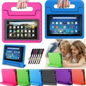 Kids EVA Tablet Handle Stand Protective Cover Case For Amazon Fire 7" HD 8"+pen - Picture 1 of 14