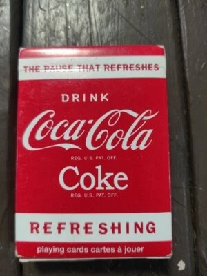 Coca Cola Playing Cards - Enjoy A Refreshing Game Of Cards!  Refreshing Bicycle  - Image 1 of 2