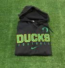 Sweat-shirt Nike Oregon Ducks grand sweat à capuche football noir homme adulte unisexe