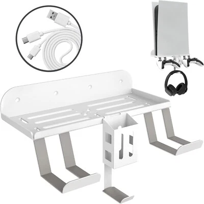 For PS5 Accessories Console Wall Mount Controller Headset Stand Remote Holder US