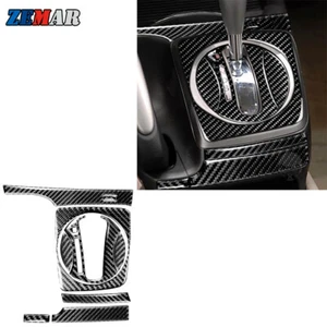 Carbon Fiber Gear Shift Panel Interior Cover Trim For Honda Civic 8th Gen 06-11 - Foto 1 di 10