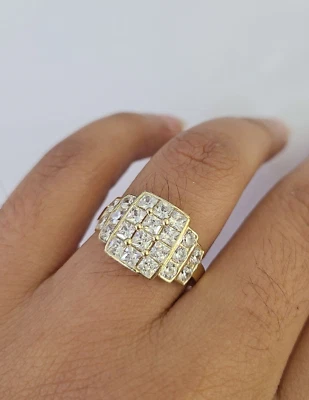 真品 10k 黄金戒指 婚礼订婚 休闲 10Kt — 第 1/4 张图片