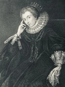 c1831 Originaldruck Porträt von LUCY HARINGTON - GRAFIN OF BEDFORD - Bild 1 von 2