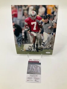 TED GINN JR. OHIO STATE BUCKEYES SIGNED 8X10 PHOTO JSA WITNESS COA - Picture 1 of 1