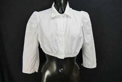 Gr.42 Dirndlbluse weiß Bluse für Dirndl H.Moser Baumwolle mit Stickerei B11637 - Bild 1 von 4
