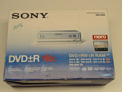 Sony DRU-830A 18X Internal DVD/CD Rewritable Drive Open Box - Image 1 of 4