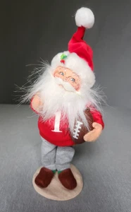 Fußball Weihnachtsmann Fan Sport Figur Aufsteher Plüsch Deko nur Weihnachten - Bild 1 von 8