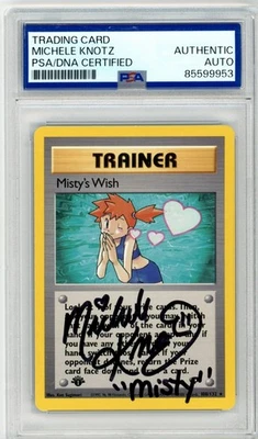 PSA Michele Knotz Signed Misty's Wish 108/132 Gym Challenge Regular 1998 - Image 1 of 2