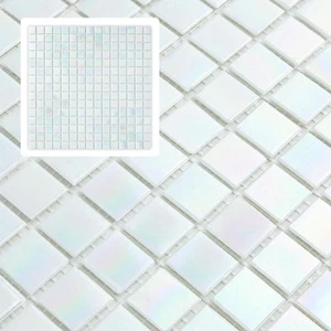 10 Pieces Marble Square Mosaic backsplash Tiles for Bathing Rooms and Exterio... - Picture 1 of 7