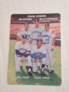 Tarjeta de béisbol 1988 Coaches Mothers Cookies #25 Seattle Mariners Ozzie Virgil - Imagen 1 de 2