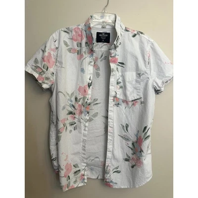 Camisa con botones floral Hollister para hombre - Epic Flex - Talla M Foto 1 de 3