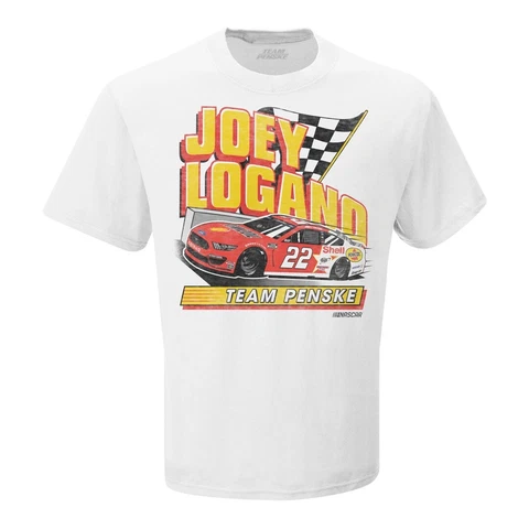 Joey Logano Tshirt - Shell Pennzoil Darlington Throwback - SIZE: MED Cover