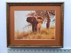 Guy Coheleach ELEPHANT AND SAUSAGE TREE 11x14 framed 4.0 557