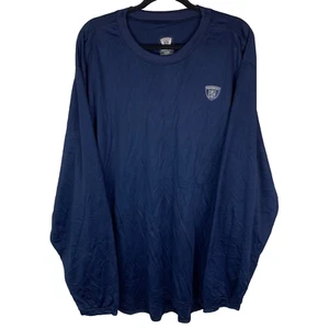 NFL Equipment Reebok Blue Long Sleeve Workout Top Size Men's 3XL - Picture 1 of 11