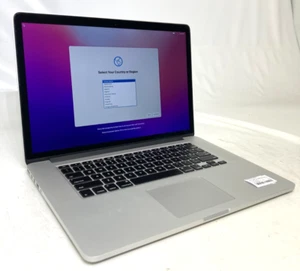 APPLE MACBOOK PRO 15" A1398 2015 i7-4770HQ 2.2GHz 16GB 256GB CYCLE COUNT 447 - Picture 1 of 10