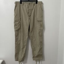 Propper Large Regular Khaki BDU Trouser Button Fly Battle Rip 65/35 Ripstop