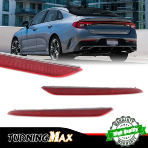 Red Left+Right Rear Bumper Light Reflector Lamps For Kia K5 Without GT 2021-2023 - Picture 1 of 8