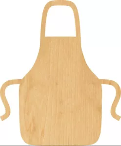 Schürze Laser ausgeschnitten Holzform Bastelbedarf - Holzhandwerk Ausschnitt - Bild 1 von 1