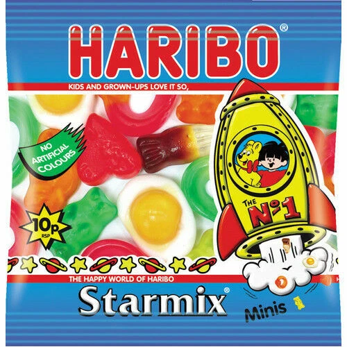 HARIBO HB90924 Starmix Sweet Bags - Pack of 100