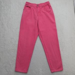 Womens NY New York Jeans Denim Pink Relaxed Tapered Leg 100% Cotton 12 Easy