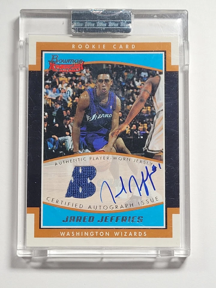 ДЖАРЕД ДЖЕФФРИС 2002-03 БОУМЕН ПОДПИСЬ ИЗДАНИЕ ДЖЕРСИ RC AUTO 254/999 запечатанный - Изображение 1 из 4